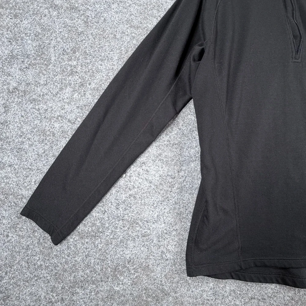 Patagonia Activewear Top Mens XL Black Capilene 3 Thermal Lightweight Zip-Neck‎